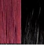 #1/530 schwarz & burgund: 25 Strähnen glatt 70cm FB