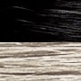 #schwarz/silberblond OMBRE: 25 Strähnen glatt 55-60cm FB